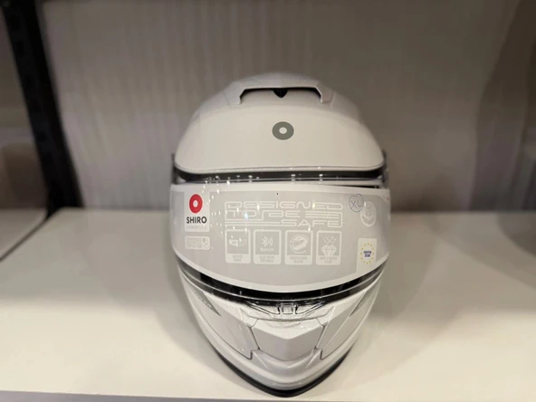 KASK SHIRO DİSCOVER SV PARLAK BEYAZ - Resim 4