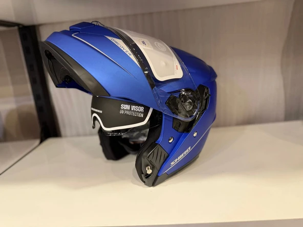 KASK SHIRO DİSCOVER SV MAT MAVİ - Resim 2