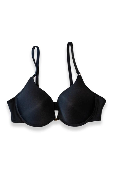 Kom Simple Push Up Sütyen Siyah ürün görseli 1