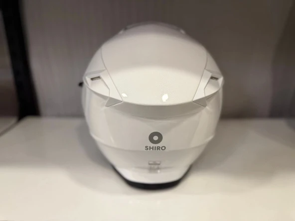 KASK SHIRO DİSCOVER SV PARLAK BEYAZ - Resim 5