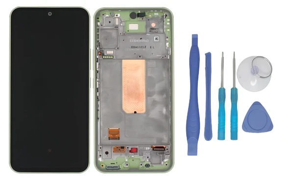 Samsung Galaxy A54 5G SM-A546 Uyumlu Lcd Ekran Dokunmatik SERVİS Orijinali YEŞİL ÇITALI + TAMİR SETİ ürün görseli 1