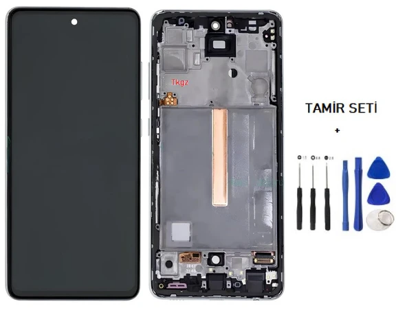 Samsung Galaxy A52 - SM-A525 Uyumlu Lcd Ekran Dokunmatik SERVİS Orijinali ÇITALI BEYAZ + TAMİR SETİ ürün görseli 1