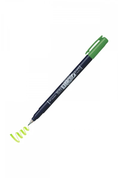 Tombow Fudenosuke Brush Pen Fırça Uçlu Kalem Sert Uç - Yeşil ürün görseli 1