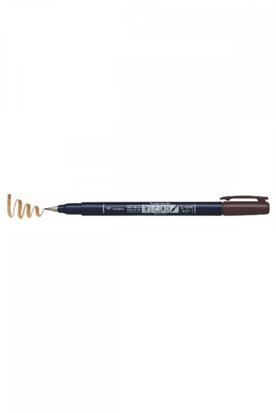 Tombow Fudenosuke Brush Pen Fırça Uçlu Kalem Sert Uç - Kahverengi ürün görseli 1