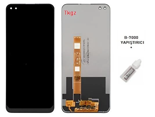 Oppo Realme 6 PRO Uyumlu Lcd Ekran Dokunmatik SERVİS Orijinali + B-7000 ürün görseli 1