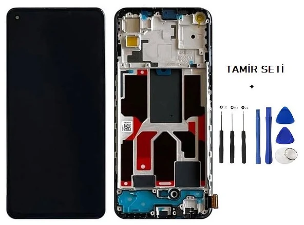 Oppo RENO 5 LİTE Uyumlu Lcd Ekran Dokunmatik SERVİS Orijinali FULL ÇITALI + TAMİR SETİ ürün görseli 1