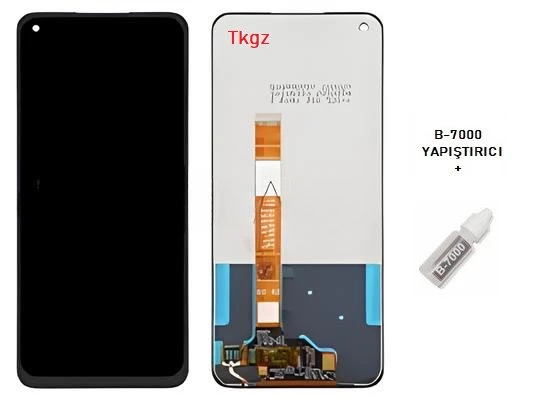 Oppo A52 Uyumlu Lcd Ekran Dokunmatik SERVİS Orijinali + B-7000 ürün görseli 1