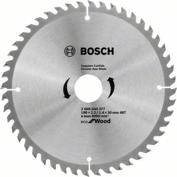 Bosch Optiline Eco 190x30 mm 48 Diş Daire Testere Bıçağı - 2608644377 ürün görseli 1