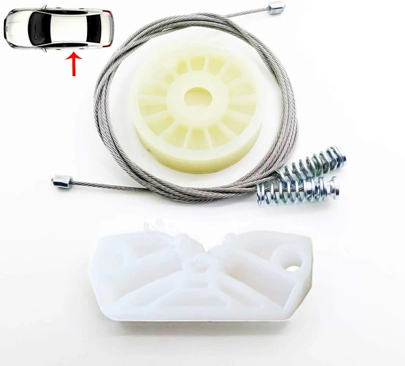 Mercedes-Benz CLK C209 A209 2002-2009 ile Uyumlu Arka Sol Cam Krikosu Tamir Seti 096700103, A2096700103A, 209 670 01 03 0103 ürün görseli 1