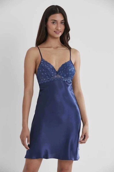Pierre Cardin Saten Güpürlü Kaplı Gecelik 600 Laci ürün görseli 1