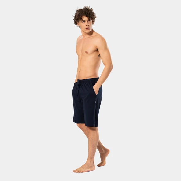 Cacharel Modal Bermuda Tek Alt 2172/Lacivert - Resim 3