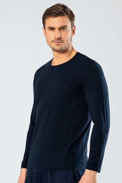 Cacharel Erkek Uzun Kollu T-Shirt 1333/Lacivert ürün görseli 1