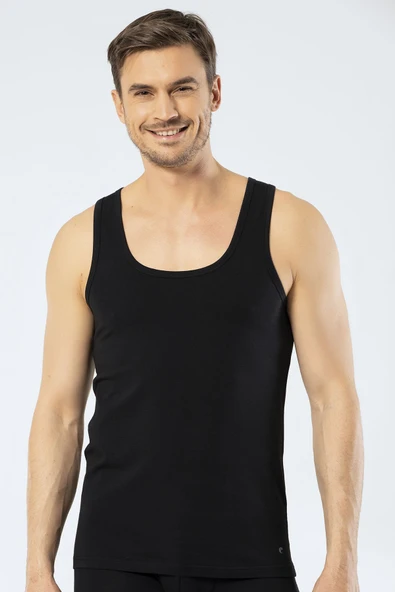 Cacharel U Yaka Atlet 1401/Siyah - Resim 2