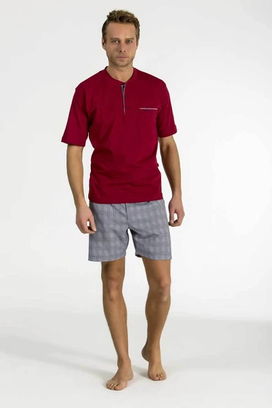 Pierre Cardin Ropdöşambr Şortlu Pijama Tkm 5540 - Resim 5