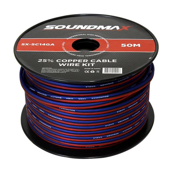 SOUNDMAX SX-SC14GA  HOPARLÖR KABLO 50 METRE ürün görseli 1