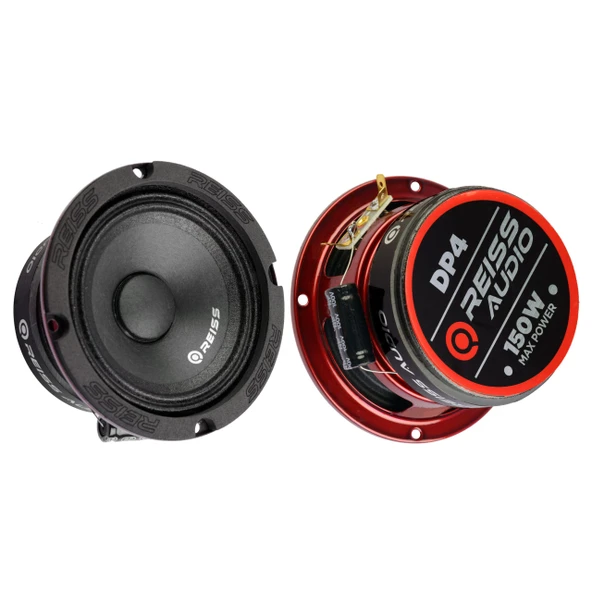 REİSS Rs-Dp4 10 cm Profesyonel Oto Midrange Hoparlör Takımı Çifti 300WAT ürün görseli 1