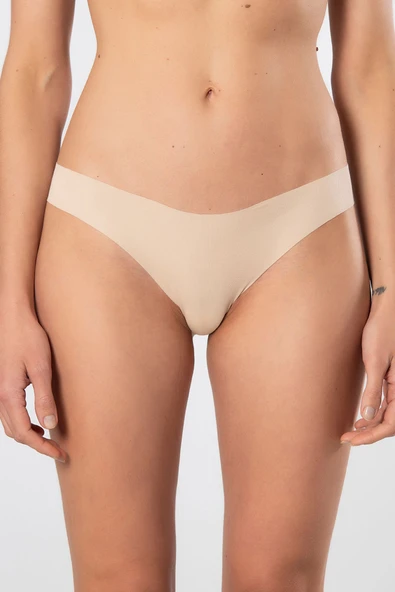 Türen Kadin Lazer Kesim Pamuklu Bikini Külot 907/Ten ürün görseli 1