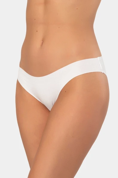 Türen Kadin Lazer Kesim Pamuklu Bikini Külot 907/Beyaz ürün görseli 1