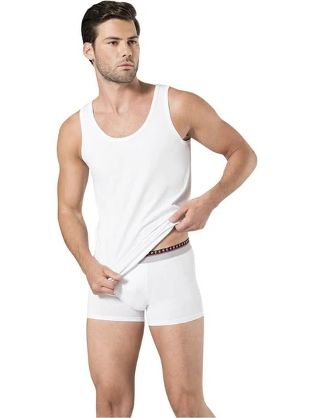 Pierre Cardin 155 Erkek Atlet Boxer Takım - Beyaz ürün görseli 1