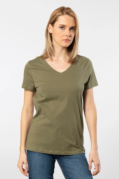 Wtshirt - Venice Kadın T-shirt/Haki ürün görseli 1