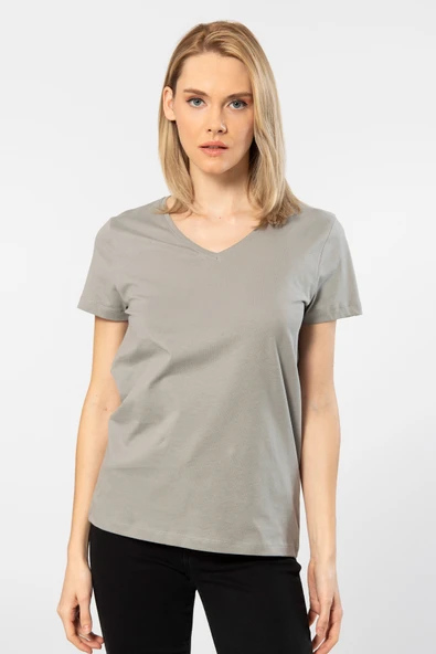 Wtshirt - Venice Kadın T-shirt/Gri ürün görseli 1