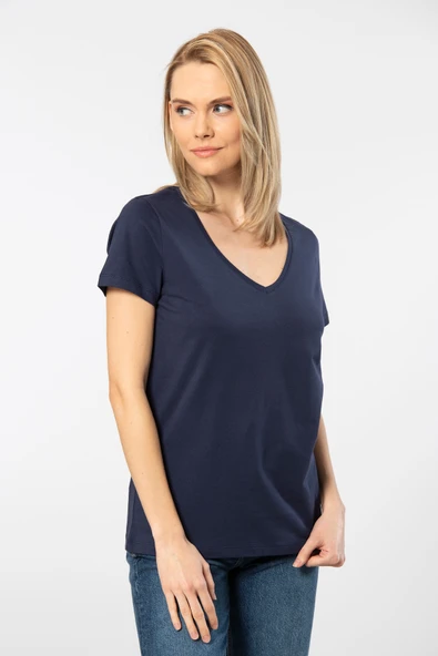 Wtshirt - Milano Kadın T-shirt /Lacivert ürün görseli 1