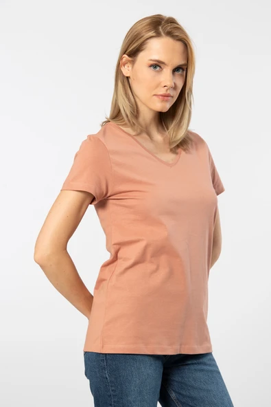 Wtshirt - Venice Kadın T-shirt/Somon ürün görseli 1