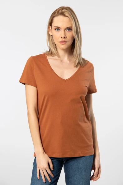 Wtshirt - Milano Kadın T-shirt /Tarçın ürün görseli 1