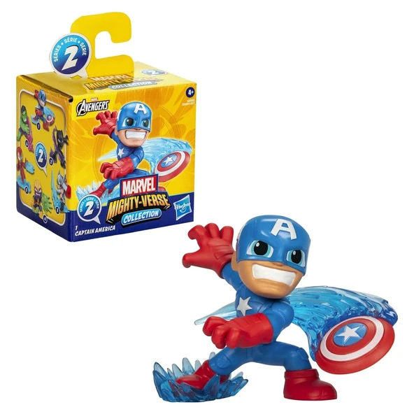 Avengers Mighty Verse Aksiyon Figürleri Captain America G0069-G0095 ürün görseli 1