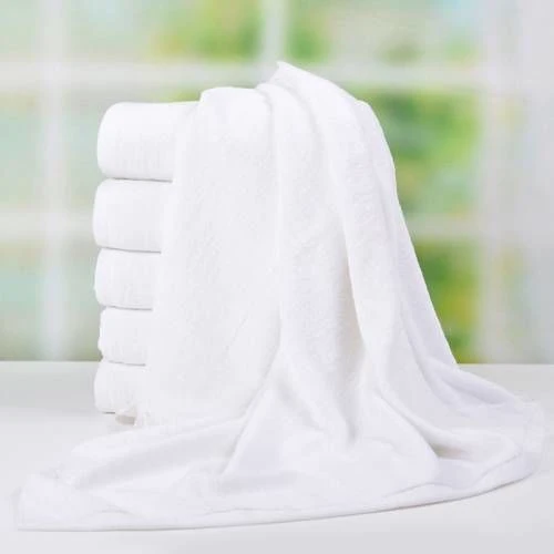 10 ADET Otel Havlusu Pamuklu 70x140cm Yüksek Kaliteli Beyaz Banyo Havlusu 400gr Havlu ürün görseli 1