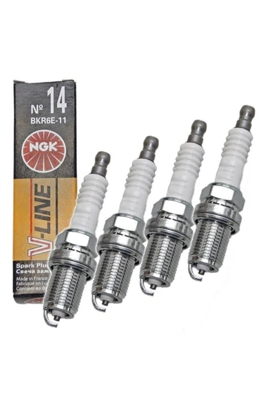 NGK V-line Ateşleme Buji Takımı 4'lü Bkr6e-11 Özel Seri Vline Seri ürün görseli 1