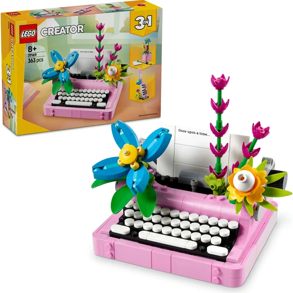 Lego Creator 3’ü 1 Arada Çiçekli Daktilo 31169 - 8 Yaş ve Üzeri Çocuklar için Keytar veya Saksıya Dönüşebilen Yaratıcı Oyuncak Yapım Seti ürün görseli 1