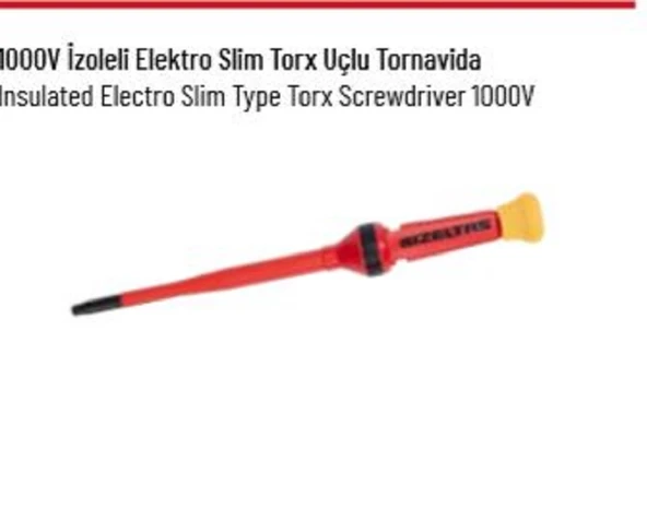 1000 V İZOLELİ ELETROSLİM TORX UÇLU TORNAVİDA T20 ürün görseli 1