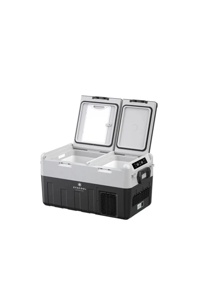 EVACOOL 35AX Çift Kapak 12/24V Mobil oto Buzdolabı ürün görseli 1