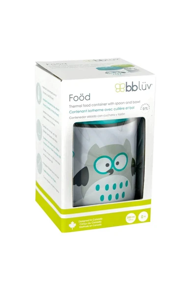 Bblüv Foöd Mama Termosu ve Kaşık 300ml  Mavi ürün görseli 1