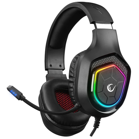 Rampage RM-K90  VECTOR  RGB  3.5mm Oyuncu   Kulaklığı  -  Siyah ürün görseli 1