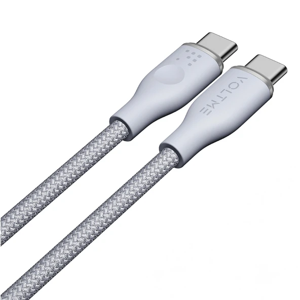 VOLTME C2056 Powerlink Rugg 60W Type-C Şarj Kablosu 1.8M 3A-Gri ürün görseli 1