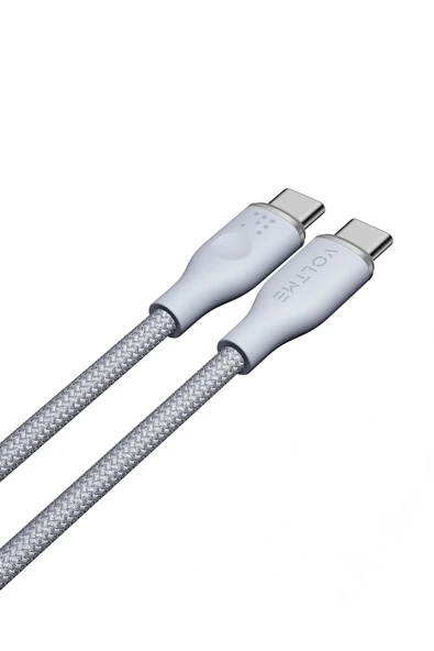 VOLTME C2052 Powerlink Rugg 60W Type-C Şarj Kablosu 1M 3A-Gri ürün görseli 1