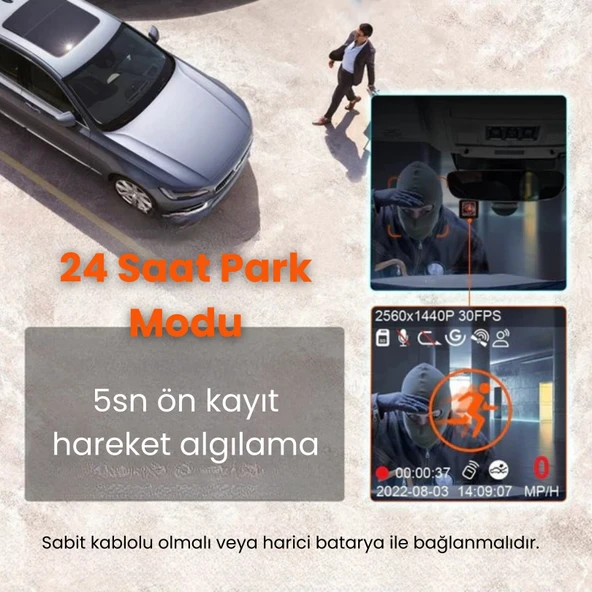 Vantrue Element 1 Araç içi Kamera - Resim 3