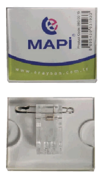 MAPİ ŞEFFAF İSİMLİK (DİKDÖRTGEN) K01 45X38 25Lİ PAKET ürün görseli 1