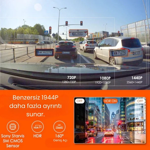 Vantrue Element 1 Araç içi Kamera - Resim 2