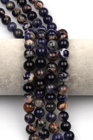 Sodalit (A Kalite) Doğal Taş Dizi 10 mm Küre Kesim ürün görseli 1