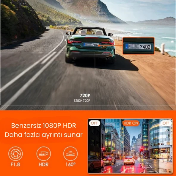 Vantrue Element 1 Lite Araç içi Kamera - Resim 3