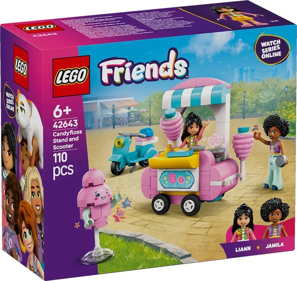 LEGO Friends 42643 Cotton Candy Stand and Scooter ürün görseli 1