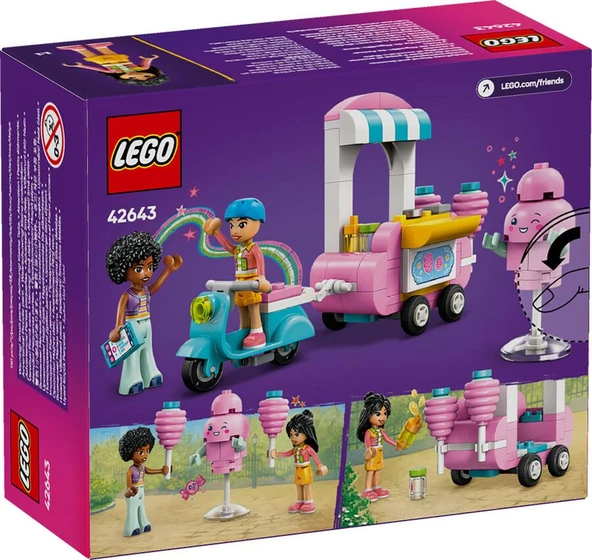 LEGO Friends 42643 Cotton Candy Stand and Scooter - Resim 2