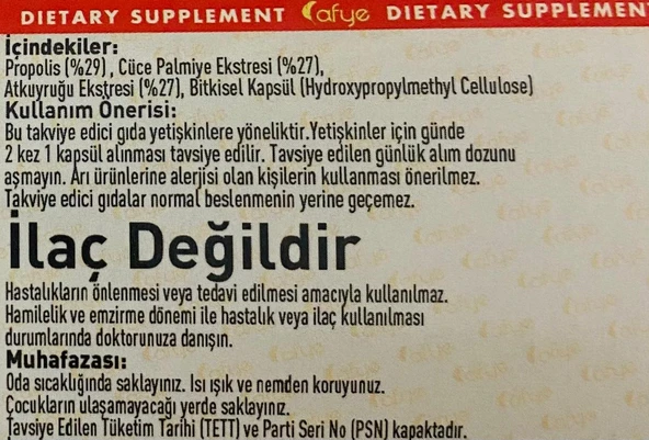 Afye P.S.A  (120 kapsül) - Resim 2