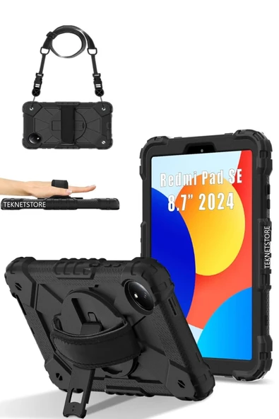Xiaomi redmi pad se 8.7 Inç Kılıf Askılı Yüksek Koruma Defender Standlı Case ürün görseli 1