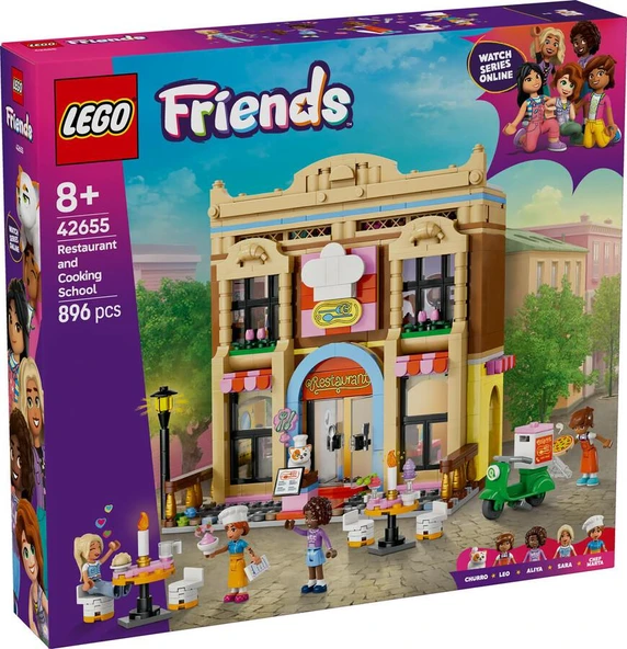 LEGO Friends 42655 Restaurant and Cooking School ürün görseli 1