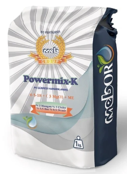 Powermix-K 0-5-18 + 3MgO + ME 1 Kg Toz Gübre ürün görseli 1