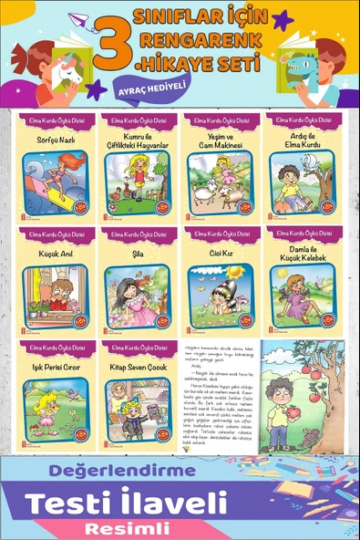3.Sınıf Okumayı Sevdiren 10 lu Hikaye Seti 11 (64 sayfa) ürün görseli 1